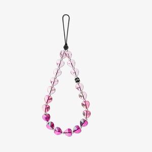 casetify - heart phone charm in twinkle heart - new
